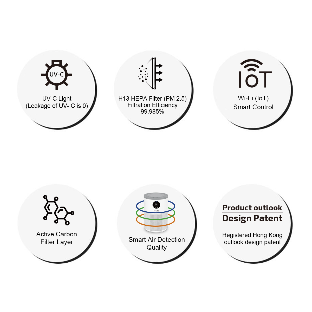inno3C i-DAP8 HEPA cum UV-C 空氣淨化器, , large image number 0